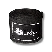 Бинт бокс INDIGO х/б нейлон черный 3,5м от магазина Супер Спорт
