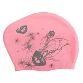 Шапочка для плавания Elous для длинных волос EL006 медуза розовая от магазина Супер Спорт